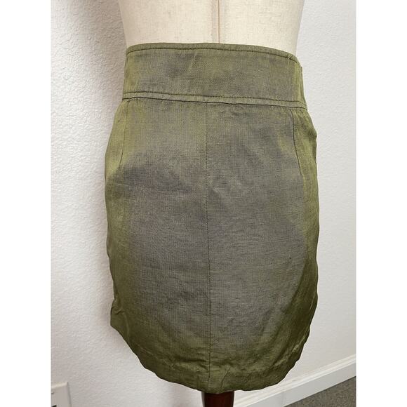 Sandro Paris Mini Skirt Metallic Zip Front Erman - Picture 5 of 8